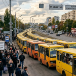 У Кривому Розі зафіксували перший в історії «заторіще» з маршруток, який видно з космосу