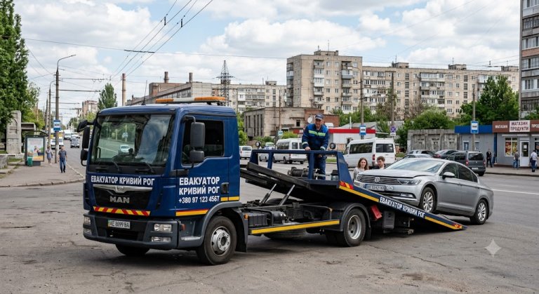 Евакуатор у Кривому Розі: як безпечно транспортувати авто у разі поломки чи ДТП