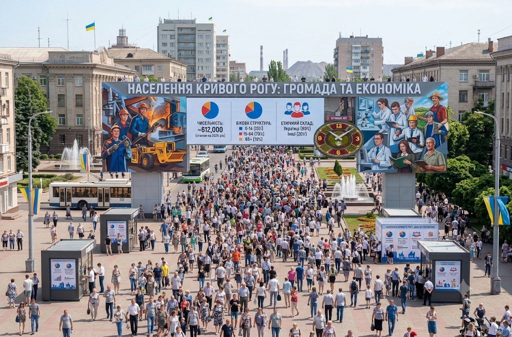 Кривой Рог: демографический пульс города, который закаляет характер Кривой Рог: демографический пульс города, который закаляет характер