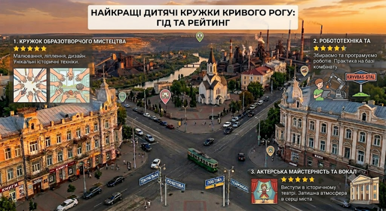 Гуртки для дітей у Кривому Розі: великий довідник позашкільної освіти